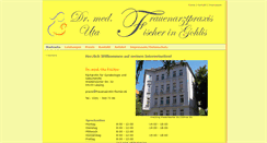 Desktop Screenshot of frauenaerztin-fischer.de